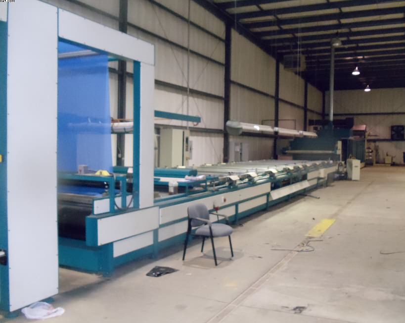 MITEX Model 126/JSC yardage screen printer and dryer, 1998 YOC.